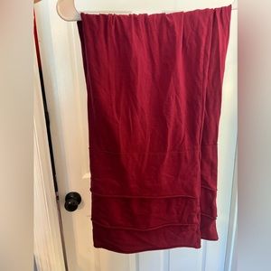 Burgundy Matilda Jane loose leg ruffle